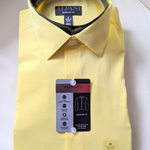 NWT Men's Yellow Dress Shirt